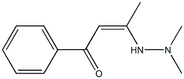 (Z)-3-(2,2-Dimethylhydrazino)-1-phenyl-2-buten-1-one 结构式