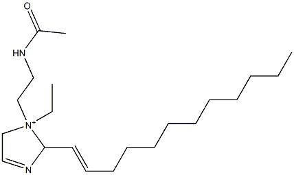 1-[2-(Acetylamino)ethyl]-2-(1-dodecenyl)-1-ethyl-3-imidazoline-1-ium 结构式