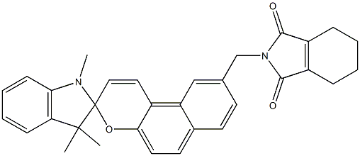 N-[[1',3',3'-Trimethylspiro[3H-naphtho[2,1-b]pyran-3,2'-indolin]-9-yl]methyl]-3,4,5,6-tetrahydrophthalimide 结构式