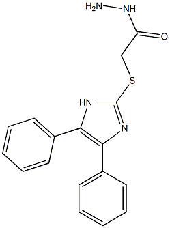 [(4,5-Diphenyl-1H-imidazol-2-yl)thio]acetohydrazide 结构式