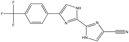 4'-(4-Trifluoromethylphenyl)-2,2'-bi[1H-imidazole]-4-carbonitrile 结构式