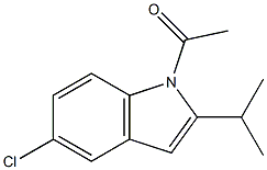 1-Acetyl-5-chloro-2-isopropyl-1H-indole 结构式