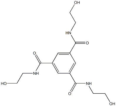 N,N',N''-Tris(2-hydroxyethyl)-1,3,5-benzenetricarboxamide 结构式