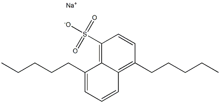 4,8-Dipentyl-1-naphthalenesulfonic acid sodium salt 结构式
