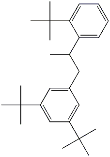 1-(3,5-Di-tert-butylphenyl)-2-(2-tert-butylphenyl)propane 结构式