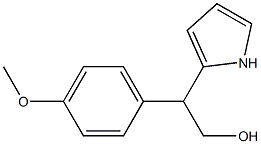 2-(1H-Pyrrol-2-yl)-2-(4-methoxyphenyl)ethanol 结构式