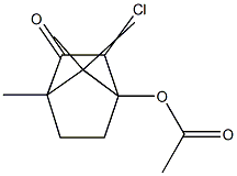 4-Acetoxy-3-chloro-2-bornanone 结构式