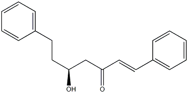 (S)-5-Hydroxy-1,7-diphenyl-1-hepten-3-one 结构式