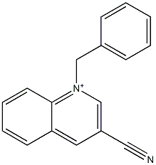 1-Benzylquinolinium-3-carbonitrile 结构式