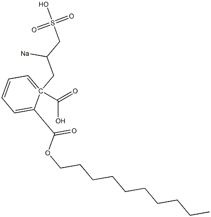 Phthalic acid 1-decyl 2-(2-sodiosulfopropyl) ester 结构式