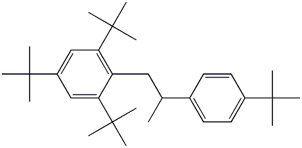 1-(2,4,6-Tri-tert-butylphenyl)-2-(4-tert-butylphenyl)propane 结构式