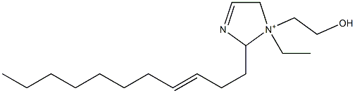 1-Ethyl-1-(2-hydroxyethyl)-2-(3-undecenyl)-3-imidazoline-1-ium 结构式