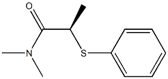 [R,(+)]-N,N-Dimethyl-2-(phenylthio)propionamide 结构式