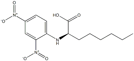 (2R)-2-(2,4-Dinitrophenylamino)octanoic acid 结构式