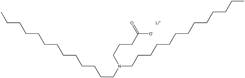 4-(Ditridecylamino)butyric acid lithium salt 结构式