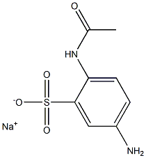 2-Acetylamino-5-aminobenzenesulfonic acid sodium salt 结构式