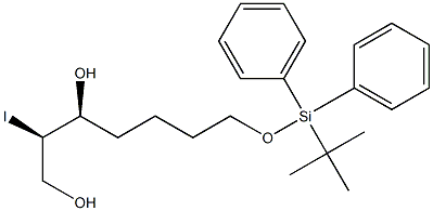 (2R,3S)-7-(tert-Butyldiphenylsilyloxy)-2-iodoheptane-1,3-diol 结构式