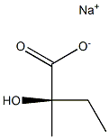 [R,(-)]-2-Hydroxy-2-methylbutyric acid sodium salt 结构式