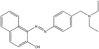 1-[[4-(N,N-Diethylaminomethyl)phenyl]azo]-2-naphthol 结构式