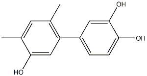 4',6'-Dimethyl-1,1'-biphenyl-3,3',4-triol 结构式