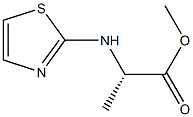 N-(2-Thiazolyl)alanine methyl ester 结构式