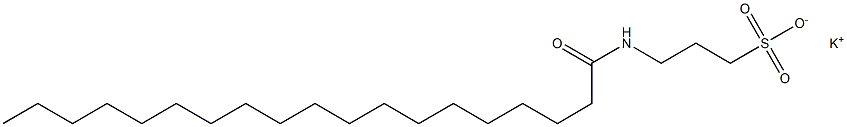 3-[(1-Oxononadecyl)amino]-1-propanesulfonic acid potassium salt 结构式