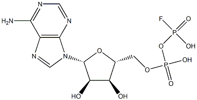 Adenosine 5'-(phosphoric acid fluorophosphonyl) ester 结构式