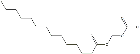 Chlorocarbonic acid tetradecanoyloxymethyl ester 结构式