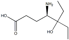 [R,(-)]-4-Amino-5-ethyl-5-hydroxyheptanoic acid 结构式