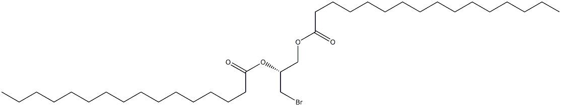 [R,(+)]-3-Bromo-1,2-propanediol dipalmitate 结构式