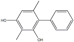 2,5-Dimethyl-6-phenylbenzene-1,3-diol 结构式