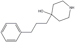 4-(3-Phenylpropyl)piperidin-4-ol 结构式