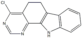 4-Chloro-6,11-dihydro-5H-pyrimido[4,5-a]carbazole 结构式