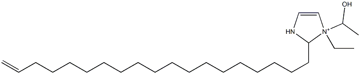 1-Ethyl-1-(1-hydroxyethyl)-2-(18-nonadecenyl)-4-imidazoline-1-ium 结构式