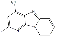 4-Amino-2,7-dimethyldipyrido[1,2-a:3',2'-d]imidazole 结构式