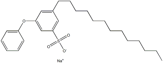 3-Phenoxy-5-tridecylbenzenesulfonic acid sodium salt 结构式