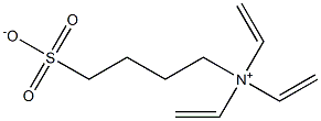 N,N,N-Trivinyl-4-sulfonato-1-butanaminium 结构式