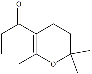 2,6,6-Trimethyl-3-(ethylcarbonyl)-5,6-dihydro-4H-pyran 结构式