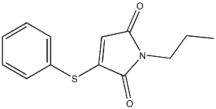 2-Phenylthio-N-propylmaleimide 结构式