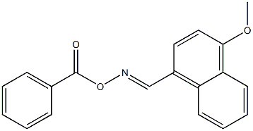 4-Methoxy-1-naphthalenecarbaldehyde O-benzoyl oxime 结构式