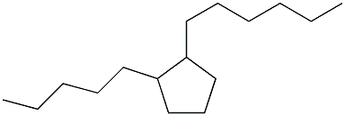 1-Pentyl-2-hexylcyclopentane 结构式