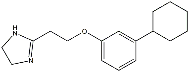 2-[2-(3-Cyclohexylphenoxy)ethyl]-2-imidazoline 结构式