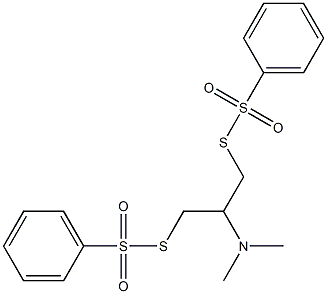 1,3-Bis(phenylsulfonylthio)-2-(dimethylamino)propane 结构式