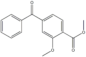 4-(Phenylcarbonyl)methoxybenzoic acid methyl ester 结构式