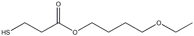 3-Mercaptopropionic acid 4-ethoxybutyl ester 结构式