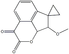 2,3-Dihydro-2-methoxyoxalyloxyspiro[1H-indene-1,1'-cyclopropane] 结构式