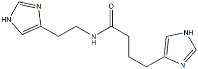 N-[2-(1H-Imidazol-4-yl)ethyl]-4-(1H-imidazol-4-yl)butyramide 结构式