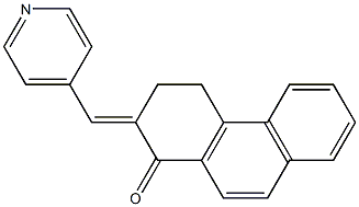 2-(4-Pyridinyl)methylene-3,4-dihydrophenanthren-1(2H)-one 结构式