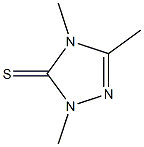 2,4-Dihydro-2,4,5-trimethyl-3H-1,2,4-triazole-3-thione 结构式