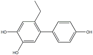 6-Ethyl-1,1'-biphenyl-3,4,4'-triol 结构式